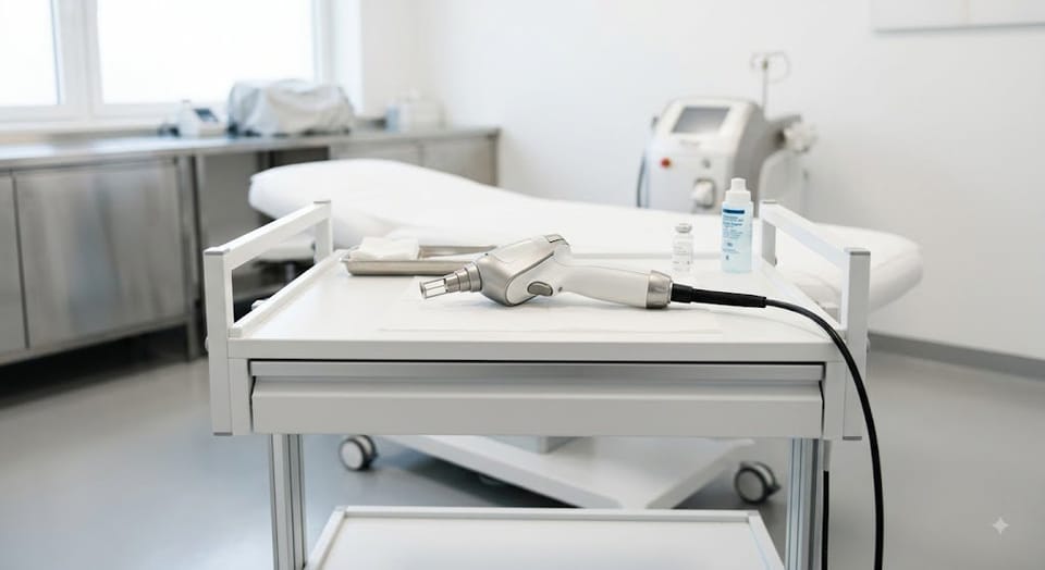 Thiết bị điều trị sắc tố da tại phòng khám da liễu