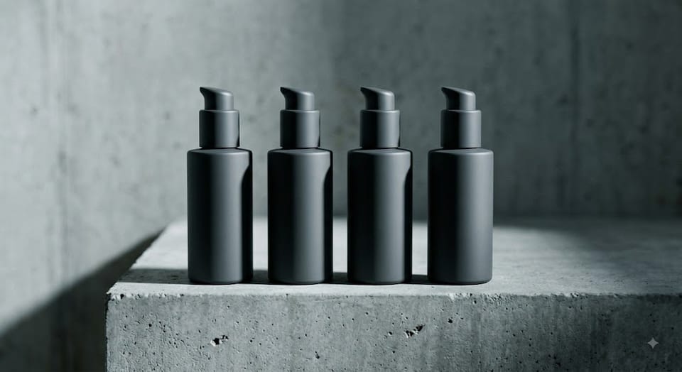 Bốn sản phẩm skincare cơ bản cho nam giới xếp thành hàng