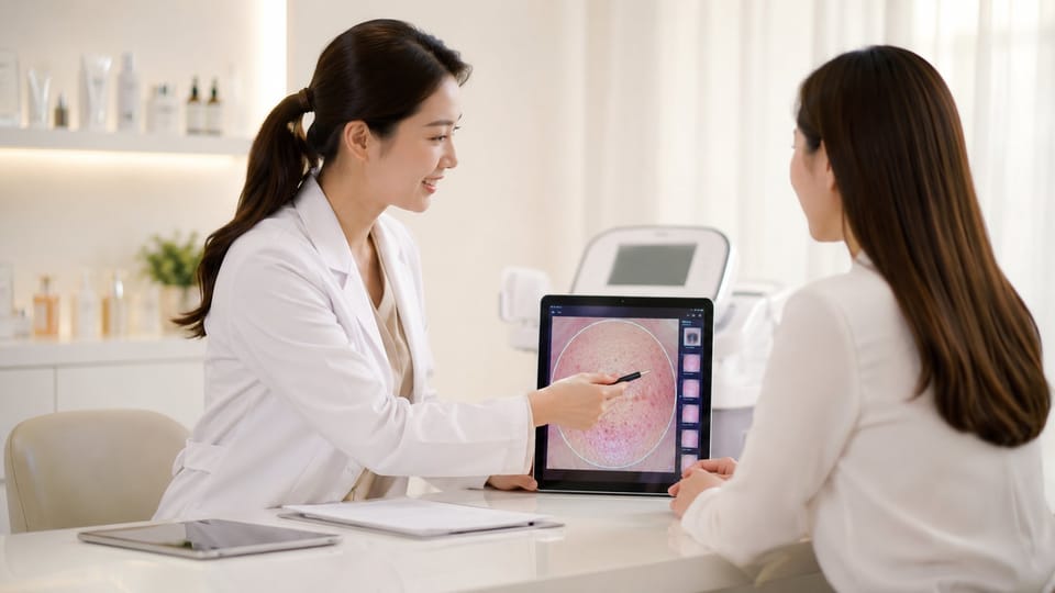 Soi da và tư vấn lộ trình trước khi điều trị sẹo rỗ