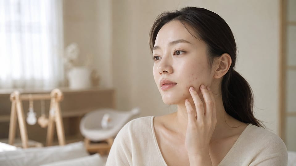 Mụn sau sinh: Nguyên nhân nội tiết và cách điều trị an toàn cho mẹ cho con bú