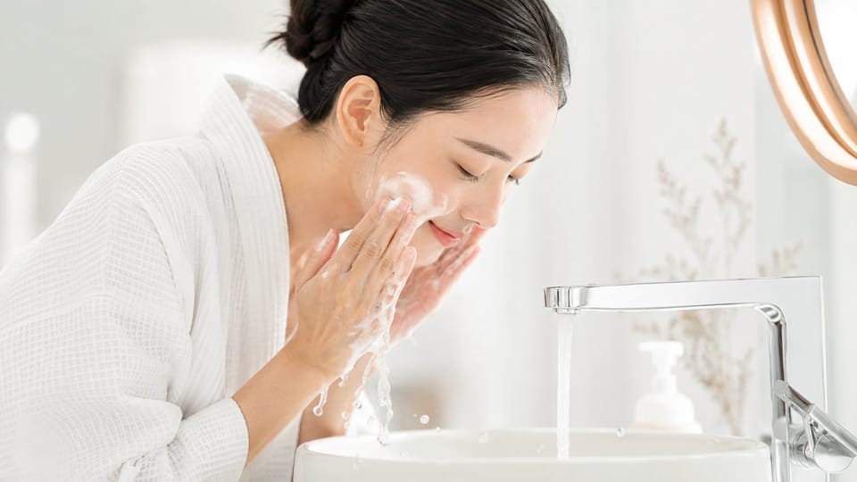 Rửa mặt mấy lần một ngày là đủ?